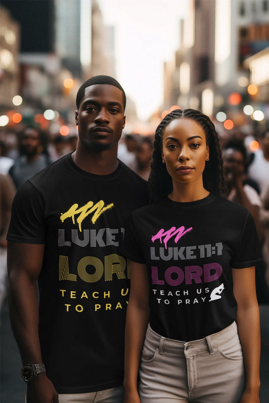 Teach Us to Pray-Champion T-Shirt