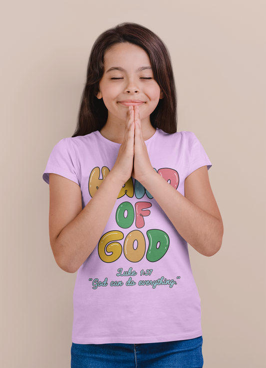 Hand of God Youth Jersey Tee Colorful Font